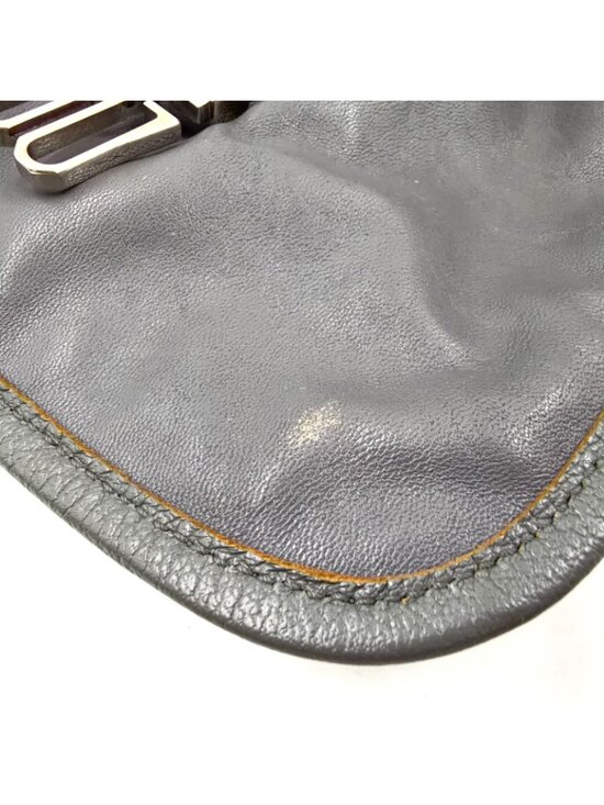 Balenciaga Motocross Leather Gray Backpack Silver main image 12